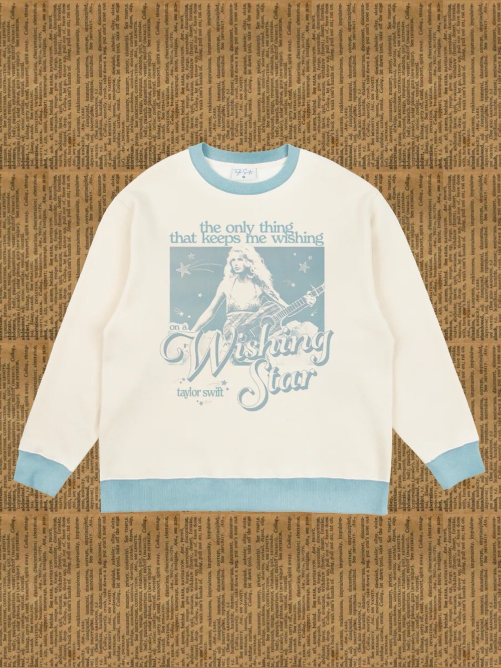 taylor swift “teardrops on my guitar” crewneck